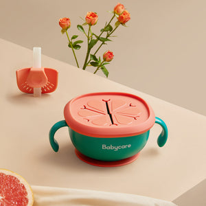 The Ultimate Baby Feeding Solution: 3-In-1 Suction Snack Bowl